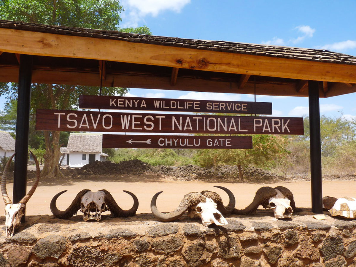 Tsavo West entrance